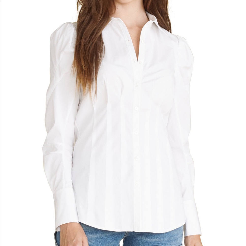 Veronica Beard White Button Down - Gilan Top
